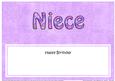Birthday Niece Large Dl Matching Insert
