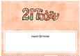 Birthday 21 Today Matching Large Dl Insert