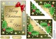 Elegant Christmas Greeting Quick Card Corner Side Stacker