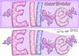 Birthday Elle Large Dl Quick Card 3D Decoupage