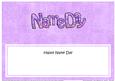Happy Name Day Matching Large Dl Insert