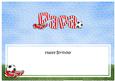 Birthday Papa Football Large Dl Matching Insert