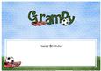 Happy Birthday Grampy Matching Large Dl Insert