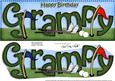 Happy Birthday Grampy Large Dl 3D Decoupage