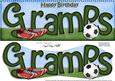 Happy Birthday Gramps Large Dl 3D Decoupage