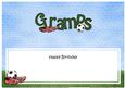 Happy Birthday Gramps Matching Large Dl Insert