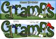 Happy Birthday Gramps Large Dl 3D Decoupage