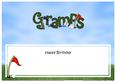 Happy Birthday Gramps Matching Large Dl Insert