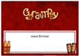 Happy Birthday Grampy Matching Large Dl Insert