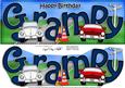 Happy Birthday Grampy Large Dl 3D Decoupage