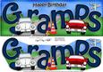 Happy Birthday Gramps Large Dl 3D Decoupage