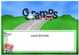 Happy Birthday Gramps Matching Large Dl Insert