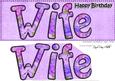 Happy Birthday Wife Large Dl 3D Decoupage