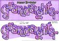 Happy Birthday Granddaughter Large Dl 3D Decoupage