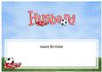 Happy Birthday Husband Matching Large Dl Insert