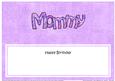 Happy Birthday Mommy Matching Large Dl Insert