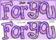 Large Dl Just for You Card & 3D Decoupage