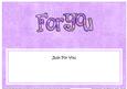Just for You Large Dl Matching Insert