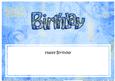 Happy Birthday Matching Large Dl Insert