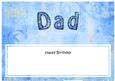 Happy Birthday Dad Matching Large Dl Insert