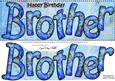 Large Dl Happy Birthday Brother Card & 3D Decoupage