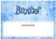 Happy Birthday Brother Matching Large Dl Insert
