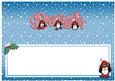 Xmas Granddaughter with Penguins Matching Large Dl Insert