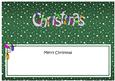 Xmas Merry Christmas Matching Large Dl Insert