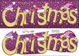 Large Dl Merry Christmas Quick Card 3D Decoupage