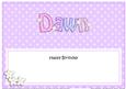 Birthday Dawn Large Dl Matching Insert
