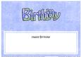 Happy Birthday Matching Large Dl Insert