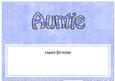 Happy Birthday Auntie Matching Large Dl Insert