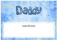 Happy Birthday Daddy Matching Large Dl Insert