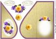 Flowers & Pearls Teardrop Card