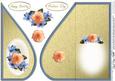 Flowers & Pearls Teardrop Card