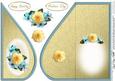 Flowers & Pearls Teardrop Card