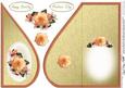 Flowers & Pearls Teardrop Card
