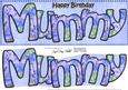 Large Dl Happy Birthday Mummy Card & 3D Decoupage