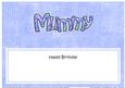 Happy Birthday Mummy Matching Large Dl Insert