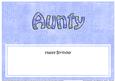 Happy Birthday Aunty Matching Large Dl Insert