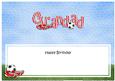 Happy Birthday Grandad Matching Large Dl Insert