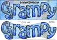 Large Dl Happy Birthday Grampy Card & 3D Decoupage