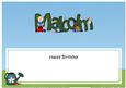 Happy Birthday Malcolm Matching Large Dl Insert