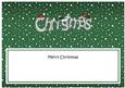 Xmas Merry Christmas Matching Large Dl Insert