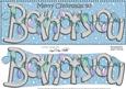 Large Dl Merry Christmas Both of You Quick Card 3D Decoupage