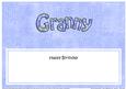 Birthday Granny Large Dl Matching Insert
