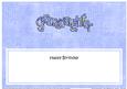 Birthday Granddaughter Large Dl Matching Insert