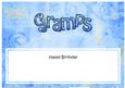 Happy Birthday Gramps Matching Large Dl Insert