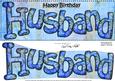 Large Dl Birthday Husband Quick Card N 3D Decoupage