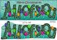 Large Dl Merry Christmas All of You Quick Card 3D Decoupage